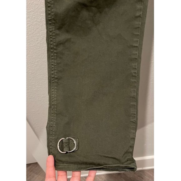 VERONICA BEARD JEANS Monika Tapered Army Green Pants - Picture 10 of 12